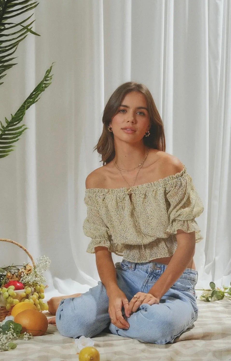 Floral Off Shoulder Top