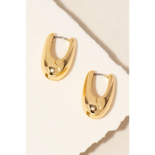 Oval Hinge Earrings