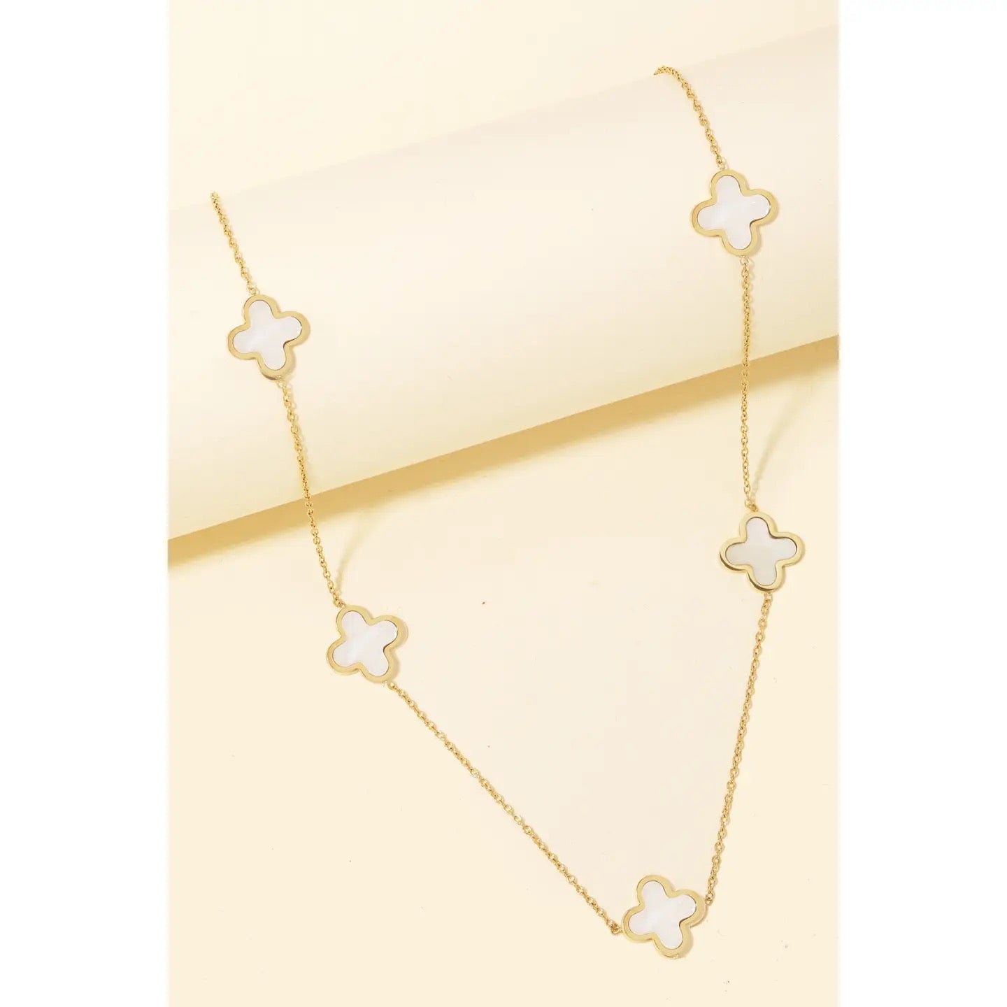 White Clover Necklace