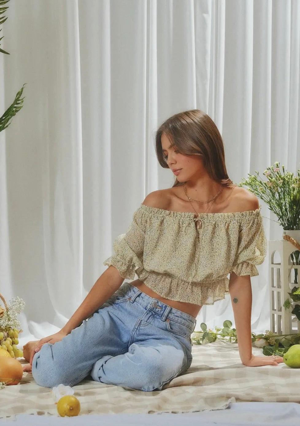 Floral Off Shoulder Top