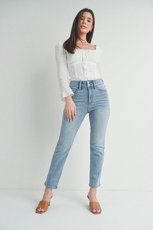 The Chelsea Straight Light Denim Jean