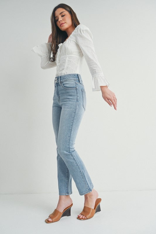 The Chelsea Straight Light Denim Jean